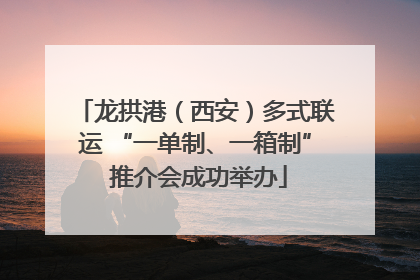 龙拱港（西安）多式联运 “一单制、一箱制” 推介会成功举办