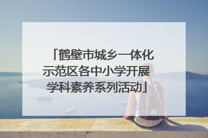 鹤壁市城乡一体化示范区各中小学开展学科素养系列活动