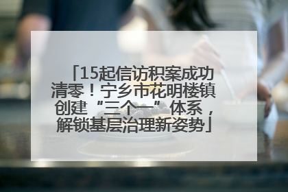 15起信访积案成功清零！宁乡市花明楼镇创建“三个一”体系，解锁基层治理新姿势