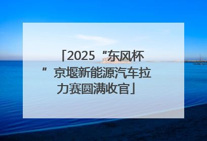 2025“东风杯”京堰新能源汽车拉力赛圆满收官