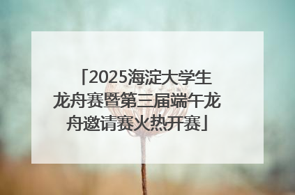 2025海淀大学生龙舟赛暨第三届端午龙舟邀请赛火热开赛