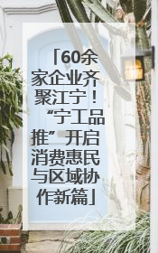 60余家企业齐聚江宁！“宁工品推”开启消费惠民与区域协作新篇